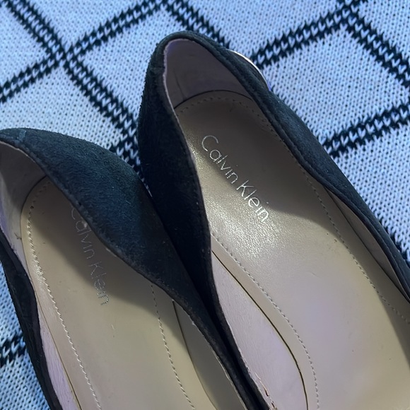 Calvin Klein Suede Fabric Wedge Pump - Picture 2 of 16